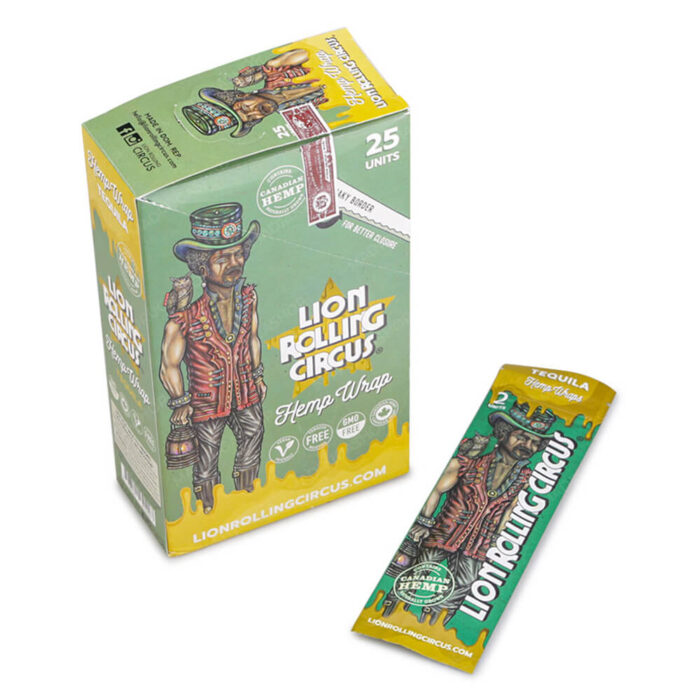 Blunt Lion Rolling Circus Tequila (Sem Tabaco) - Caixa com 25