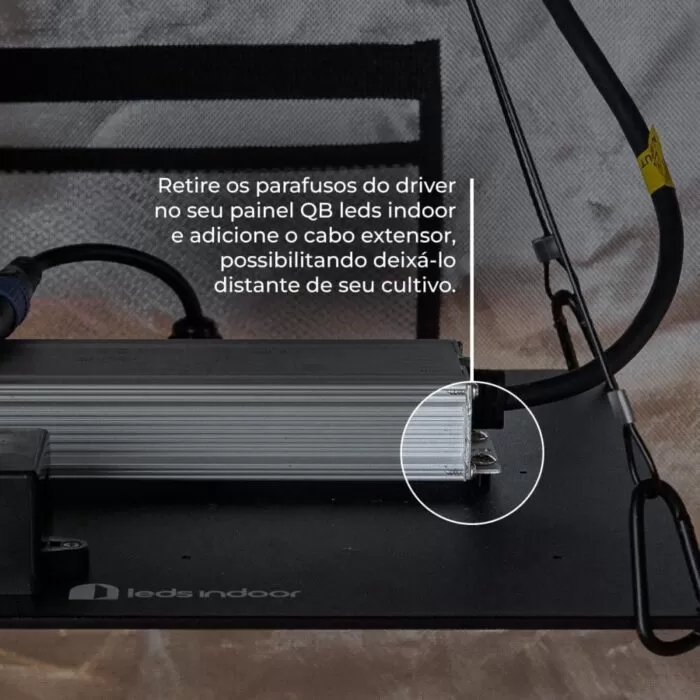 Cabo Extensor 2 metros para Painel Quantum Board leds indoor.