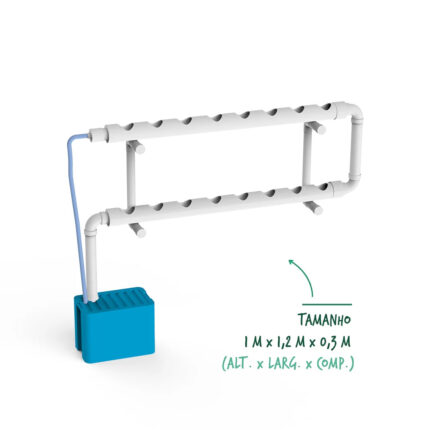 Kit Hidropônico N°5A – Sistema NFT (PAREDE)